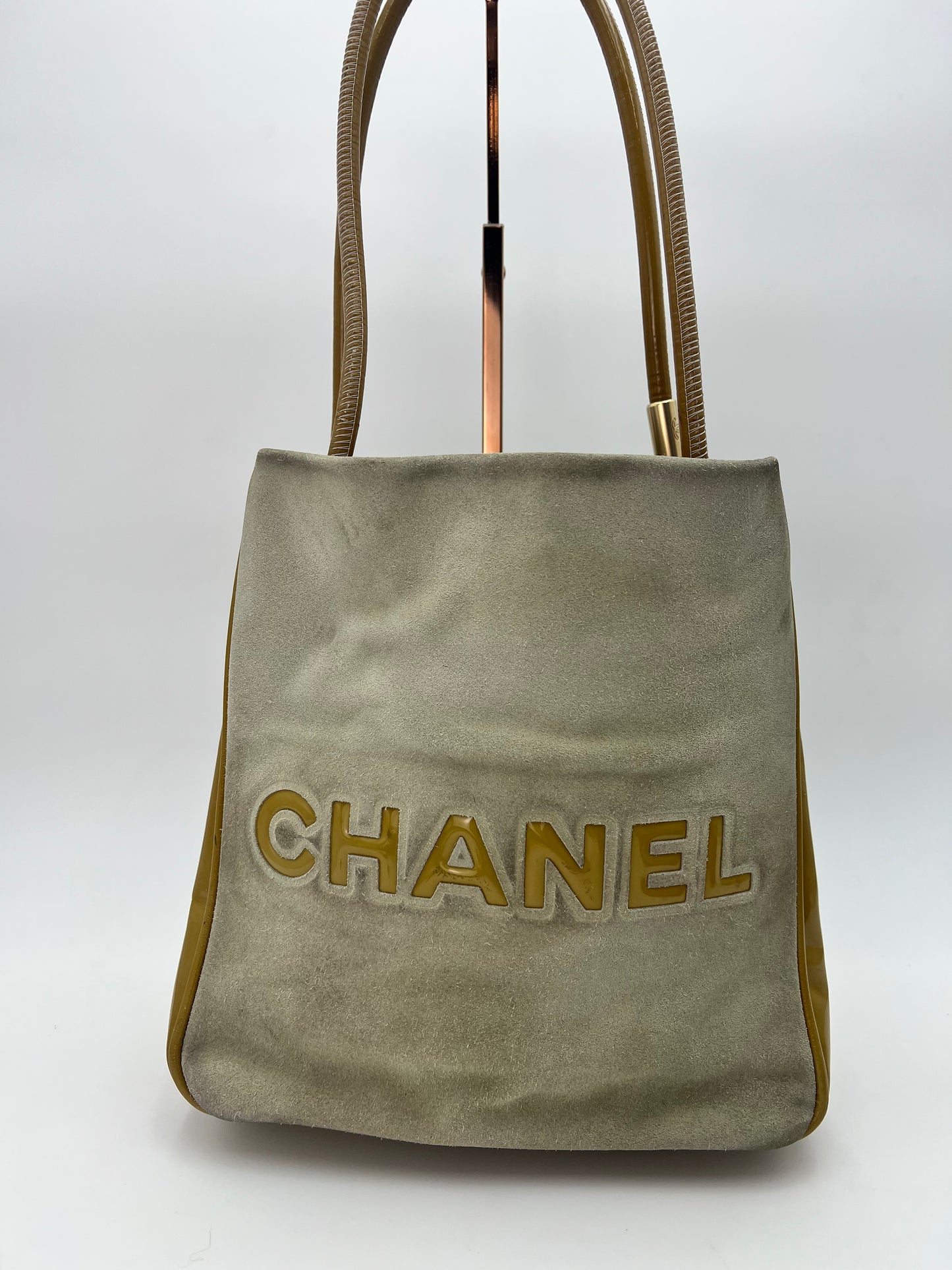 Chanel Camellia Suede Handbag