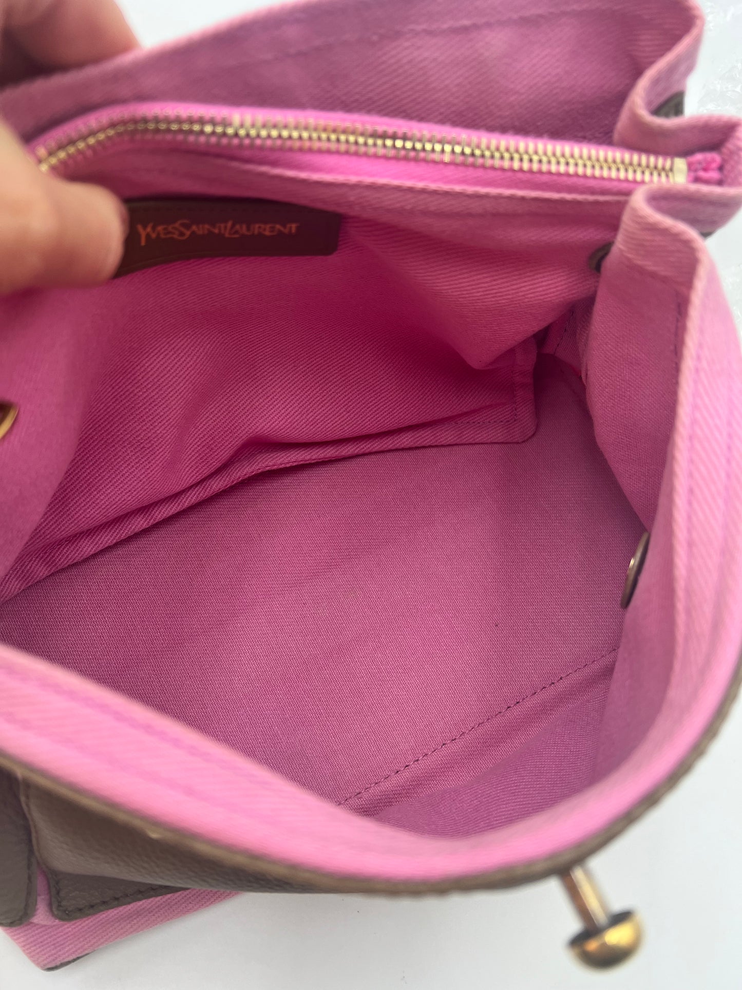 YSL Muse Greige Leather
