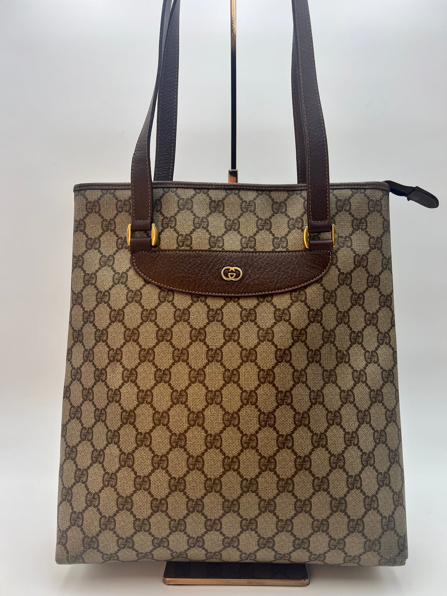 Gucci Monogram Zip Tote