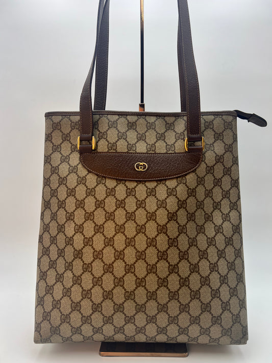 Gucci Monogram Zip Tote