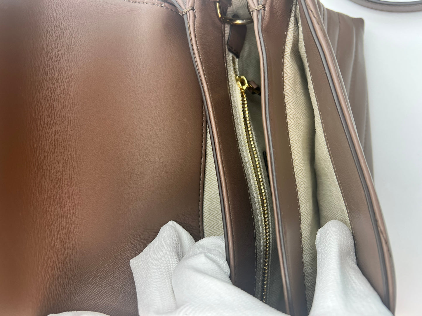 Tory Burch Kira Top Handle Taupe