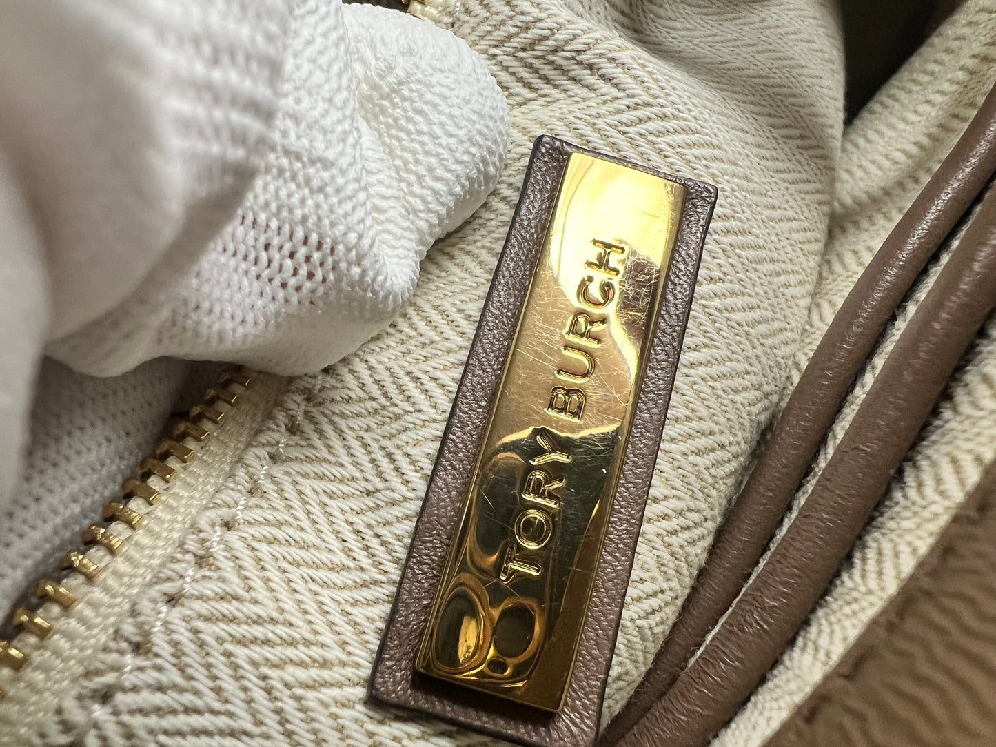 Tory Burch Kira Top Handle Taupe