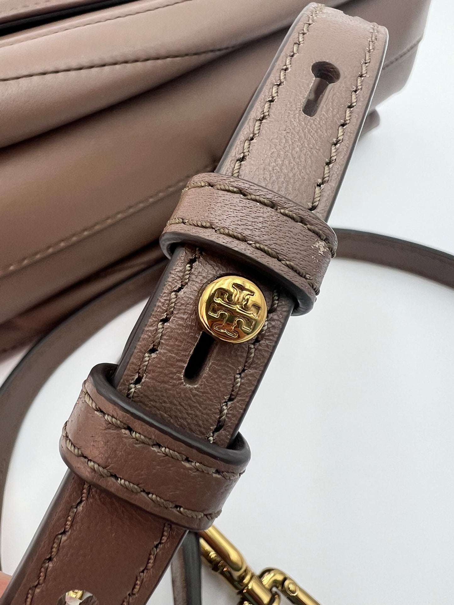 Tory Burch Kira Top Handle Taupe