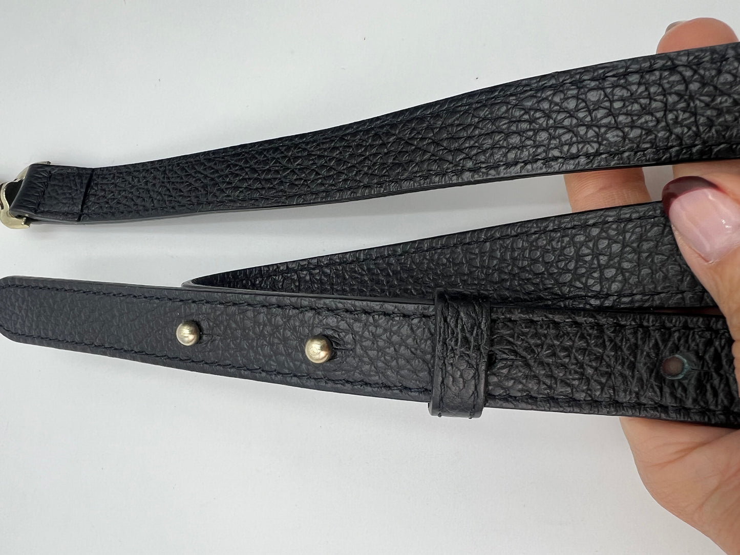 Versace Pebbled Leather Flap Bag