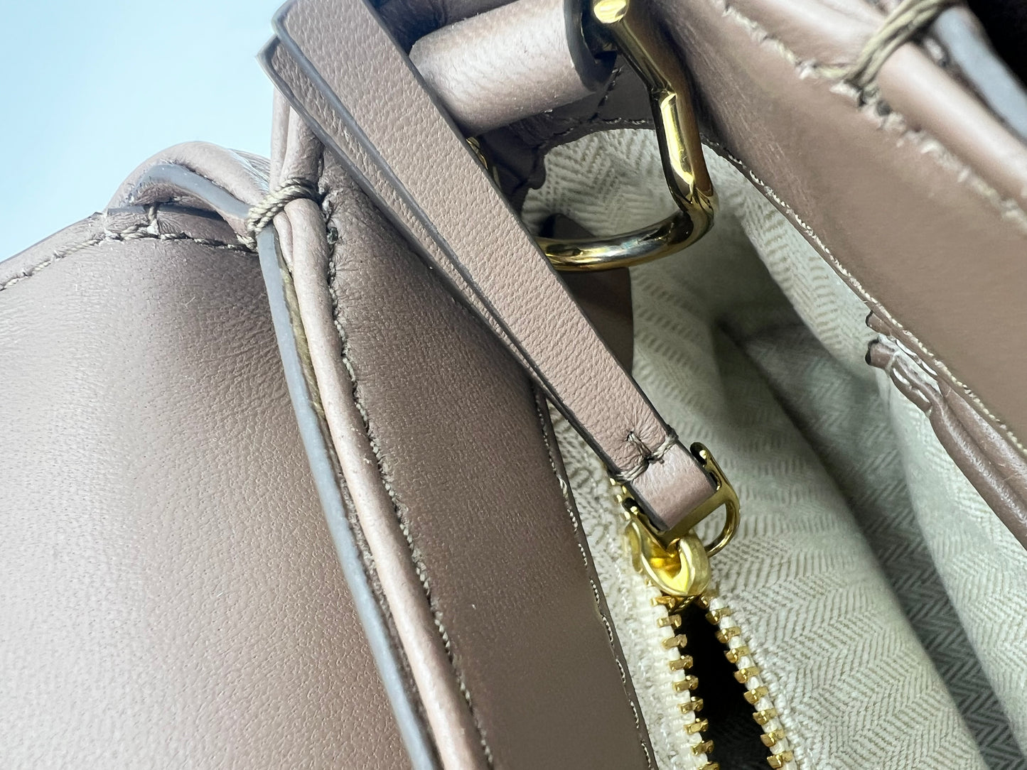 Tory Burch Kira Top Handle Taupe
