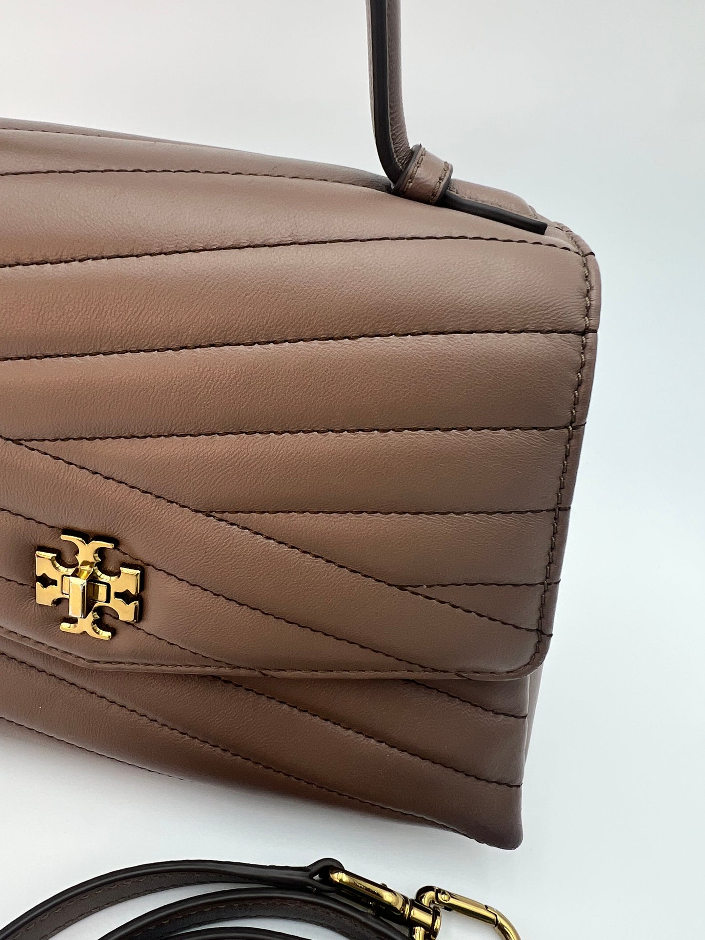 Tory Burch Kira Top Handle Taupe