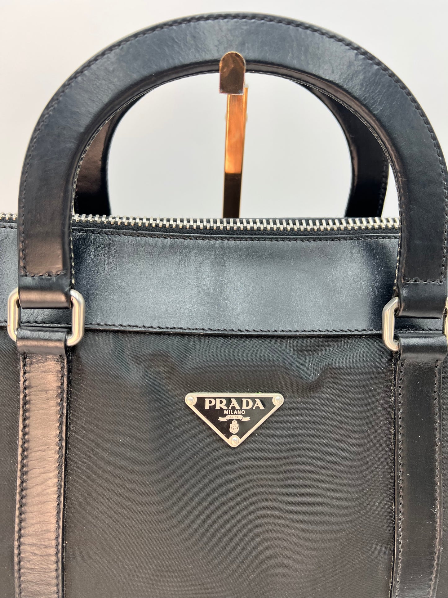 Prada Black Two-Way Handbag