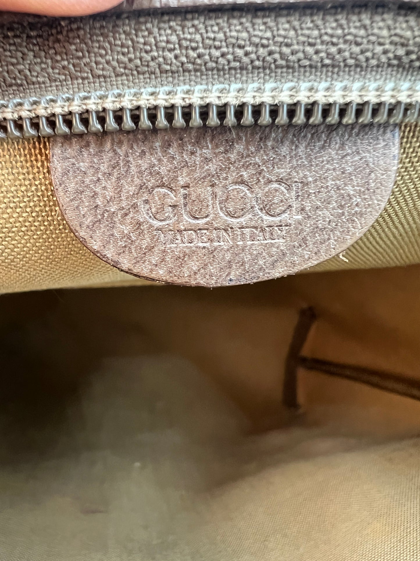 Gucci Monogram Zip Tote