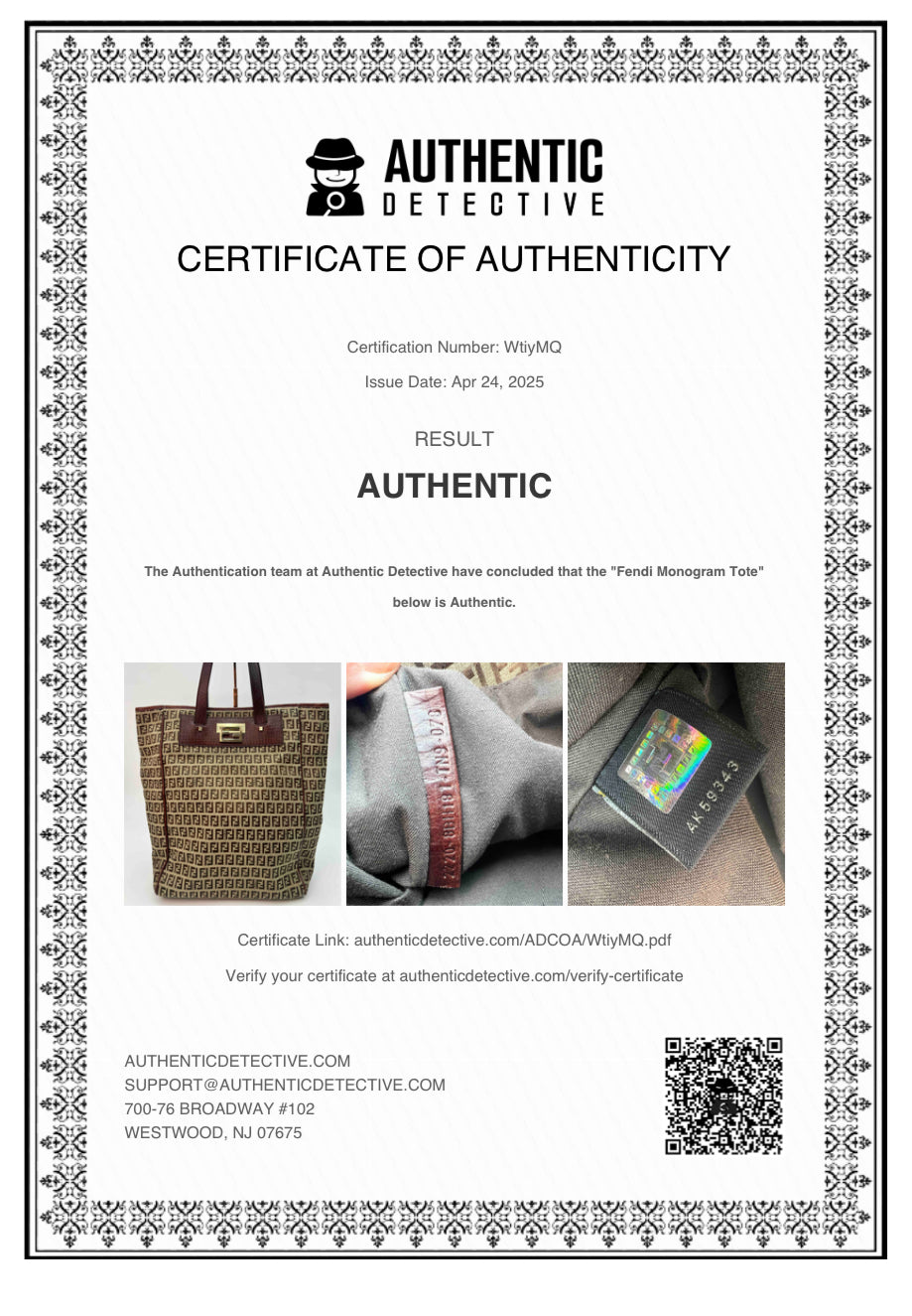 Fendi Monogram Tote