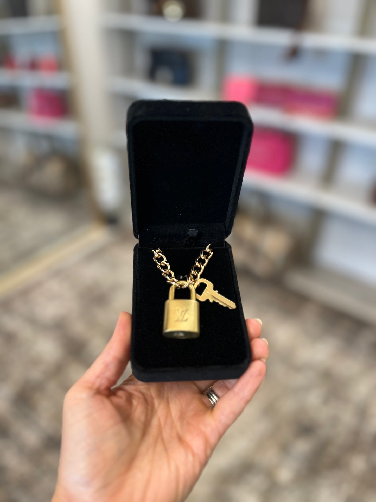 Louis Vuitton Lock & Key Necklace