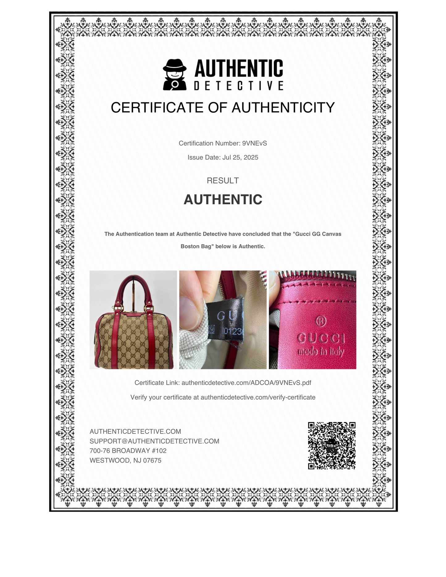 Gucci Boston Bag Pink