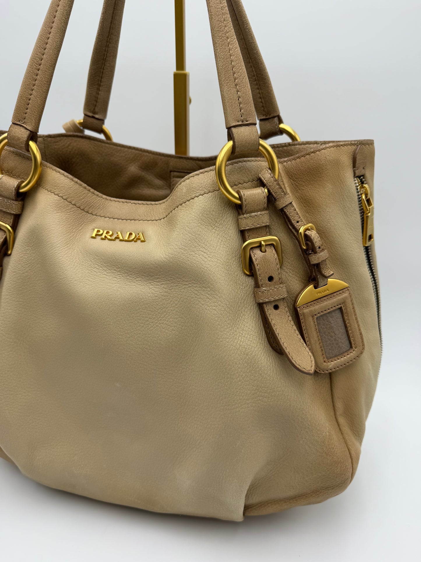 Prada Deerskin Shoulder Bag