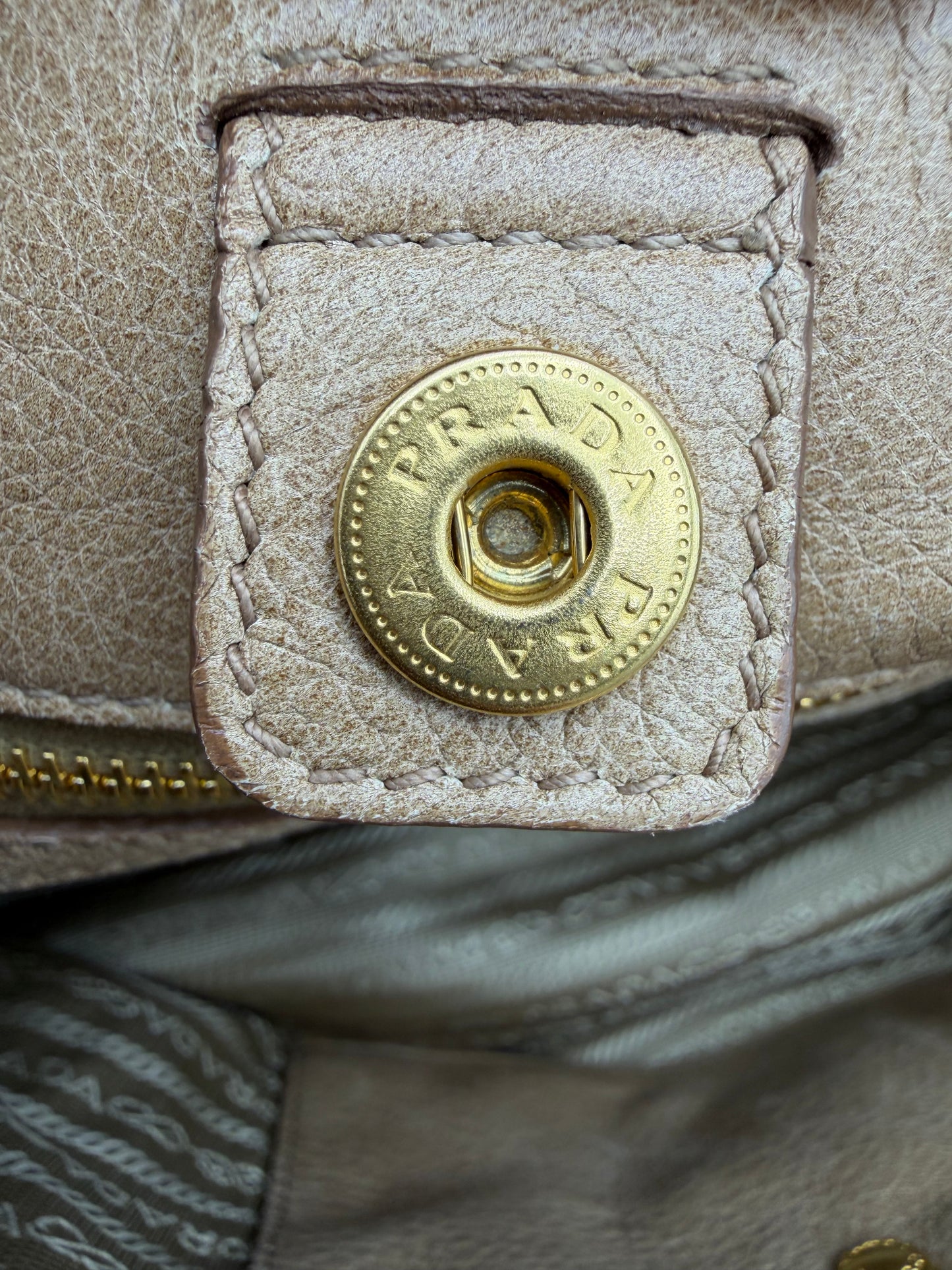 Prada Deerskin Shoulder Bag