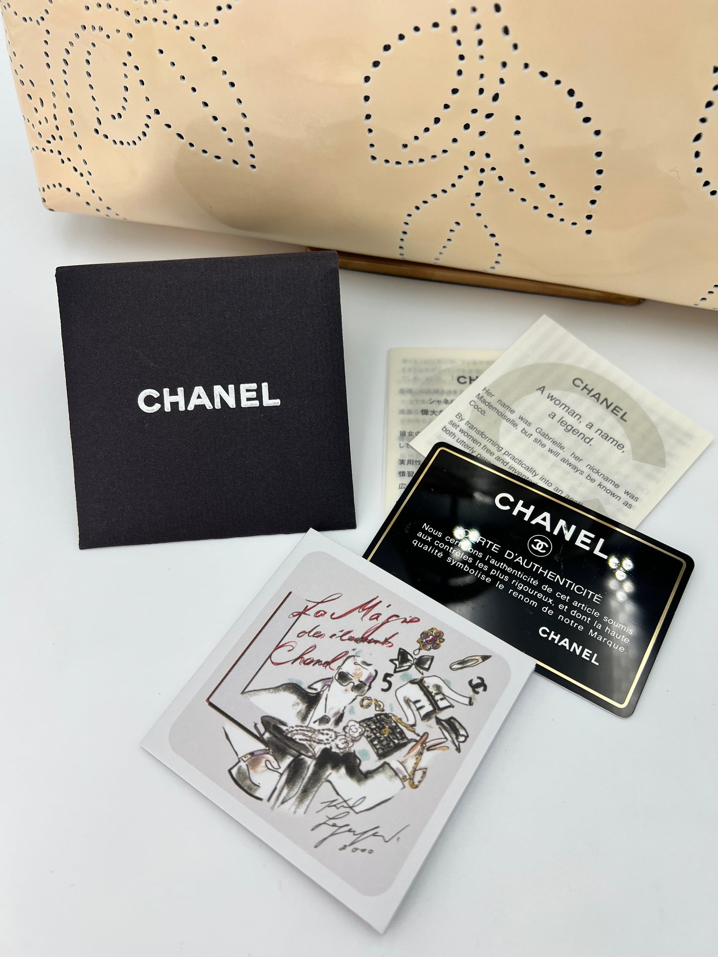 Chanel Camellia Patent Leather