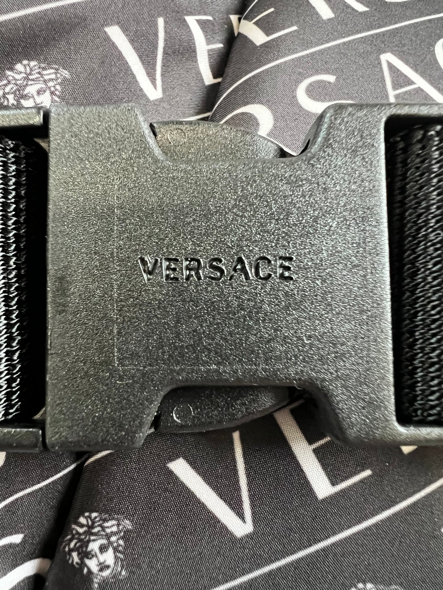 Versace Two Tone Logo Medusa Bum Bag Crossbody