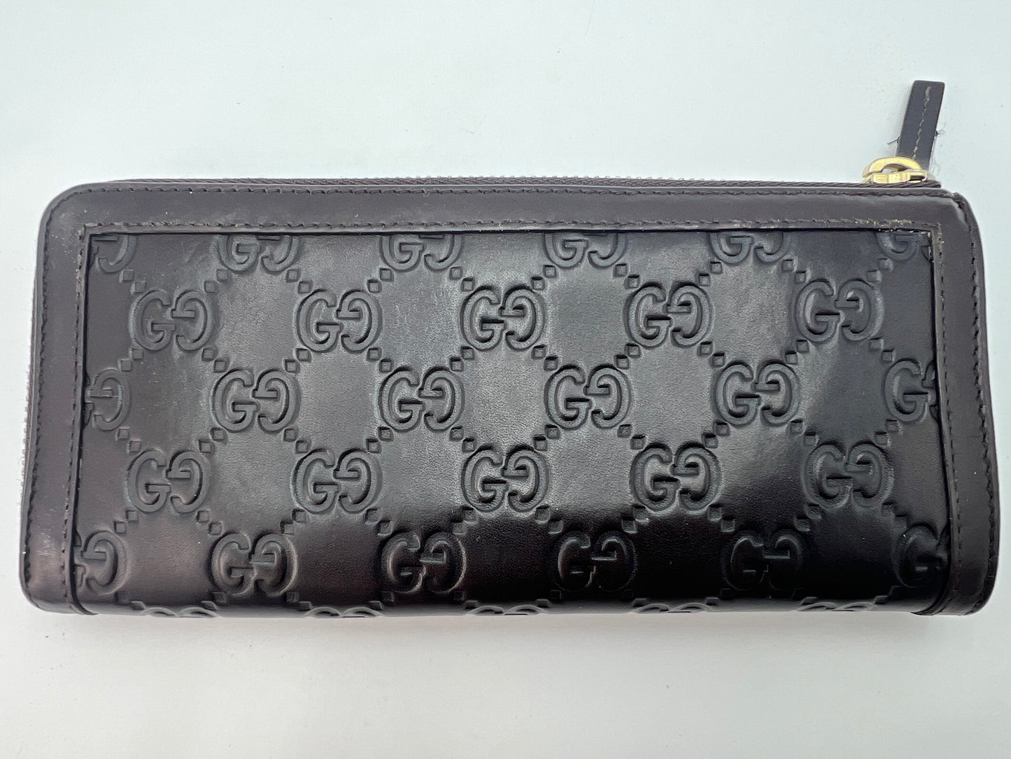 Guccissima Interlocking G Zip Around Wallet