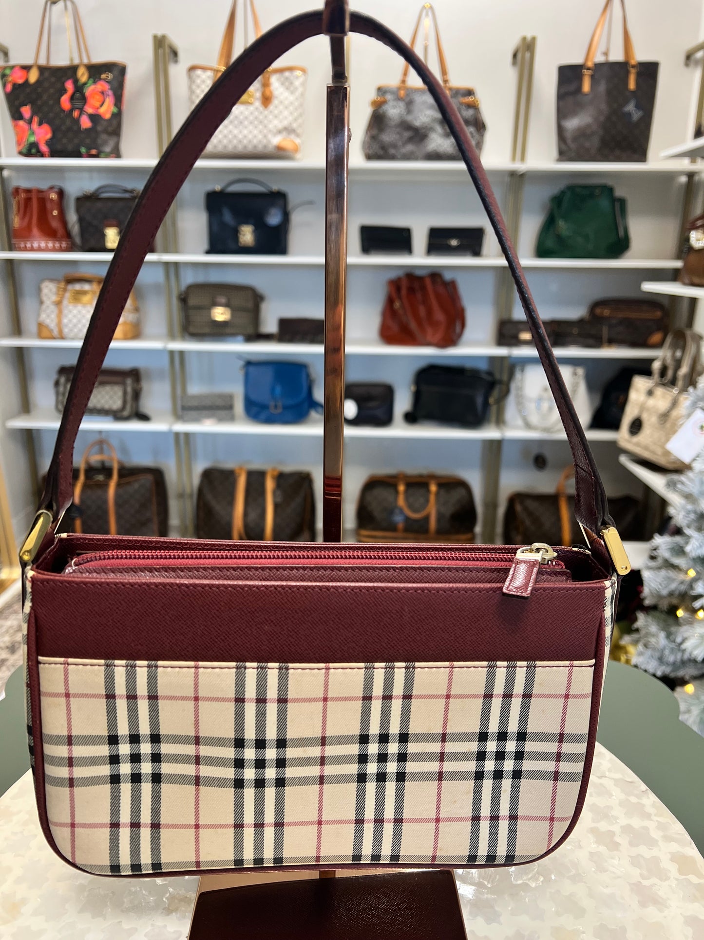 Burberry Nova Check Shoulder Bag