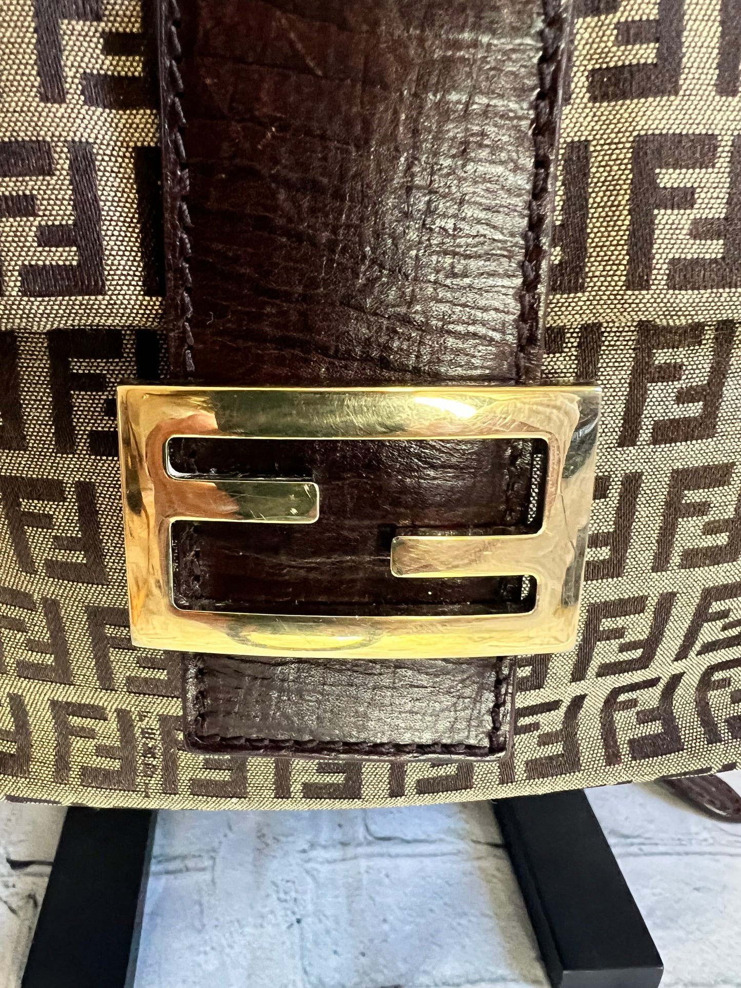 Fendi Monogram Buckle Bag