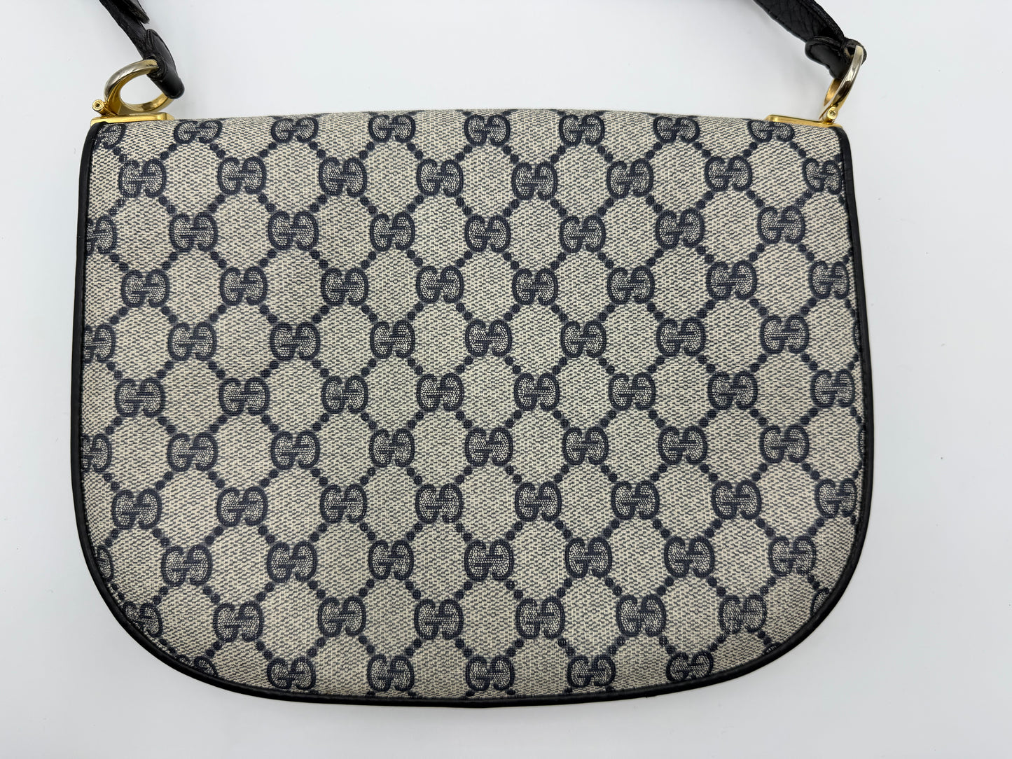 Gucci Navy Monogram Handbag