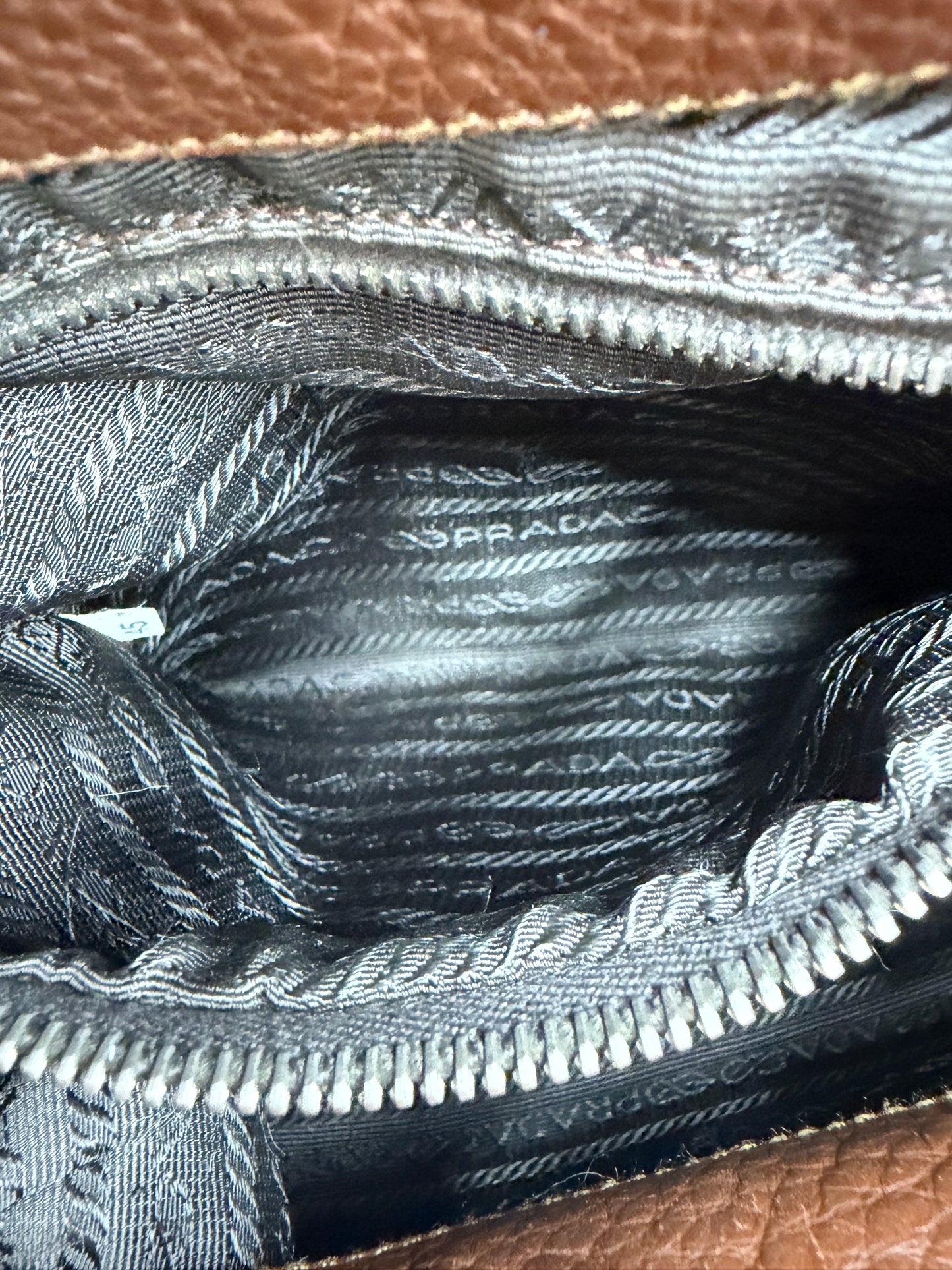 Prada Brown Nylon/Leather Hobo