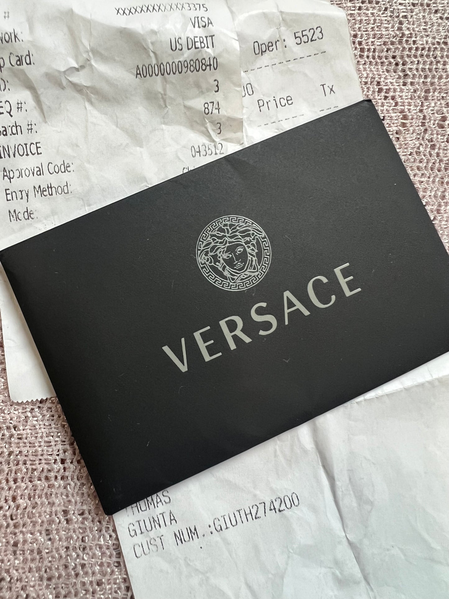 Versace Two Tone Logo Medusa Bum Bag Crossbody