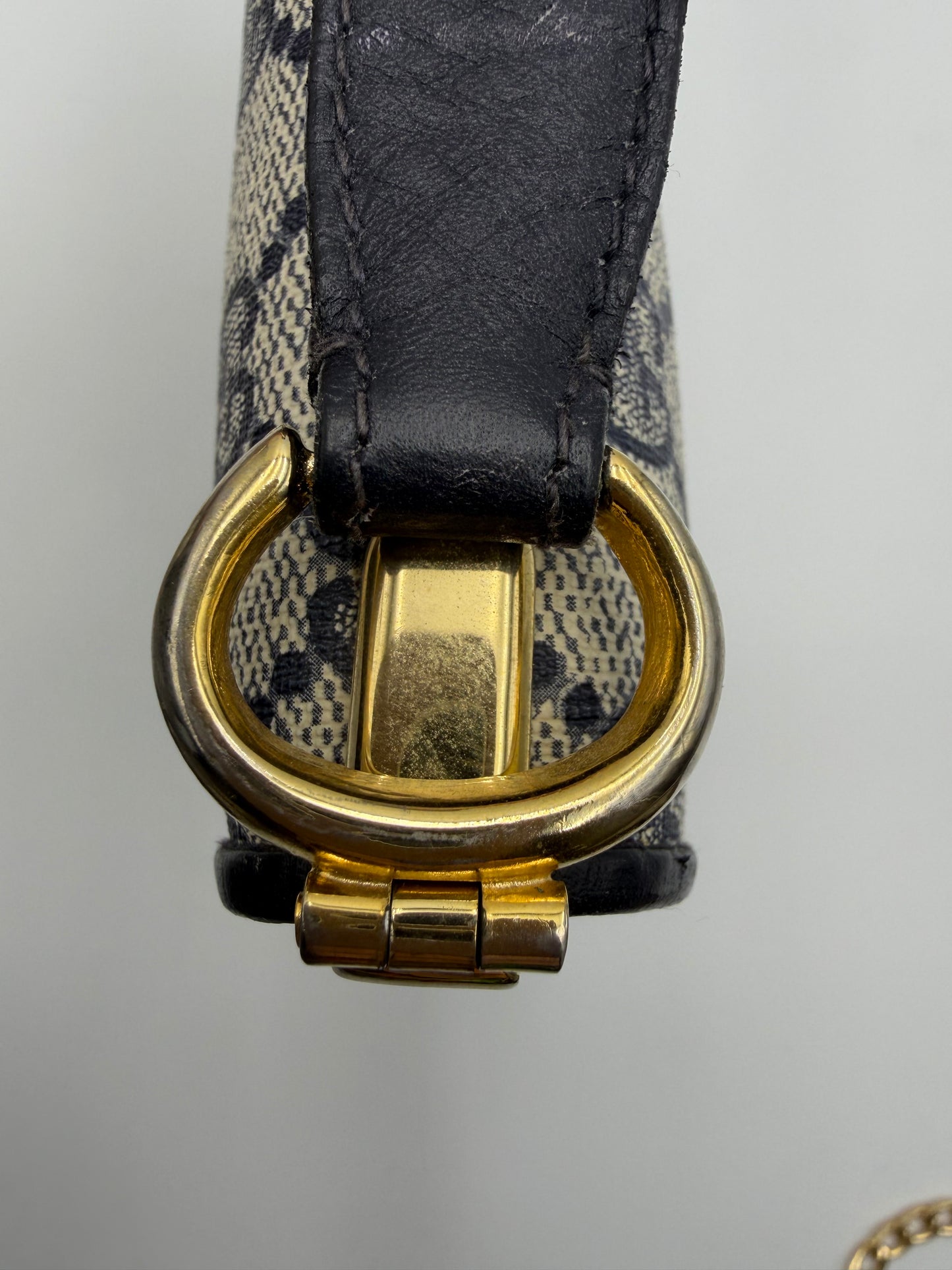 Gucci Navy Monogram Handbag