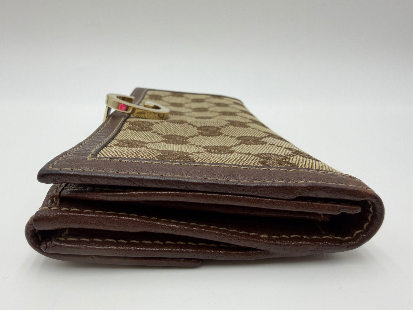 Gucci Monogram G-Clasp Wallet