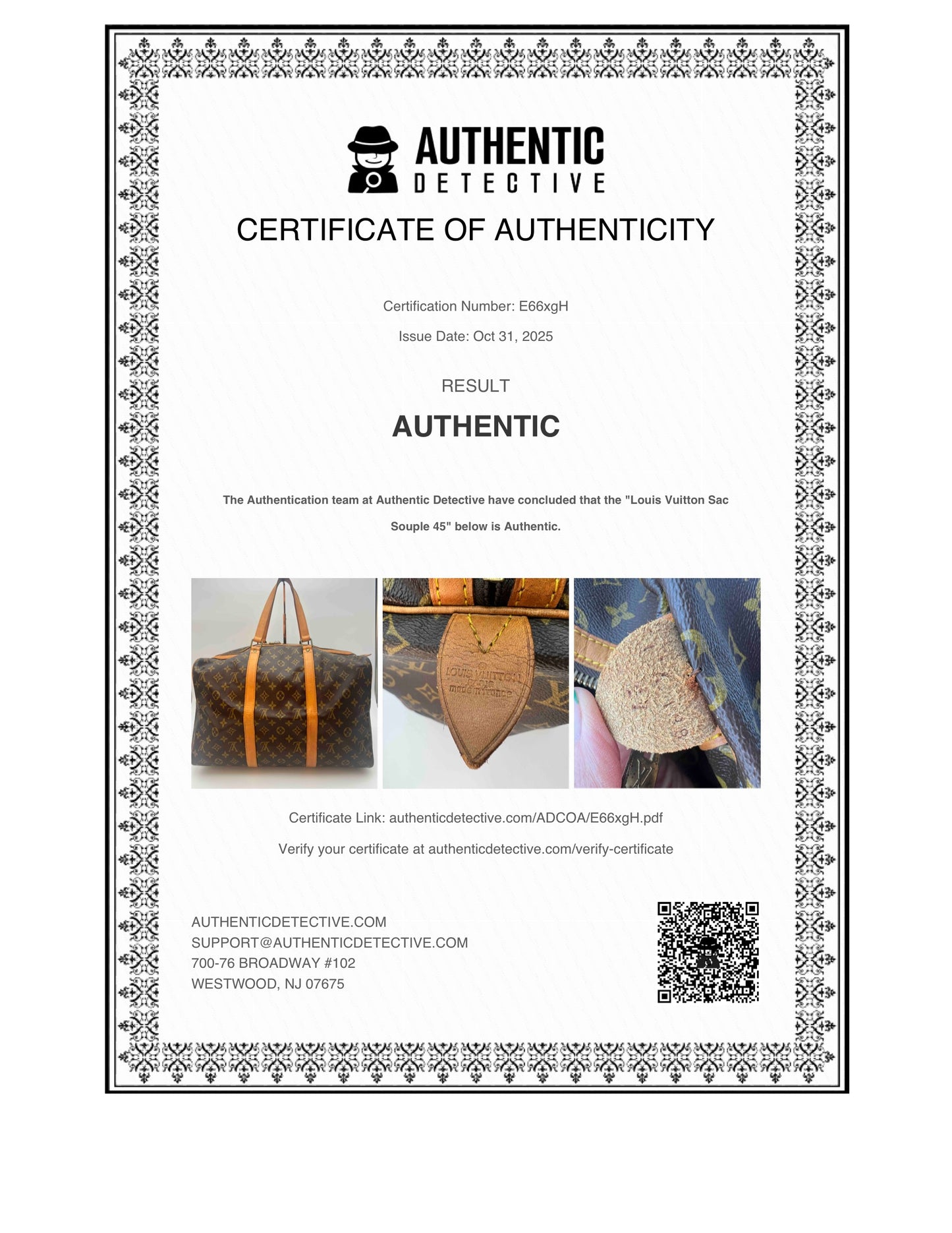 Louis Vuitton Sac Souple 45