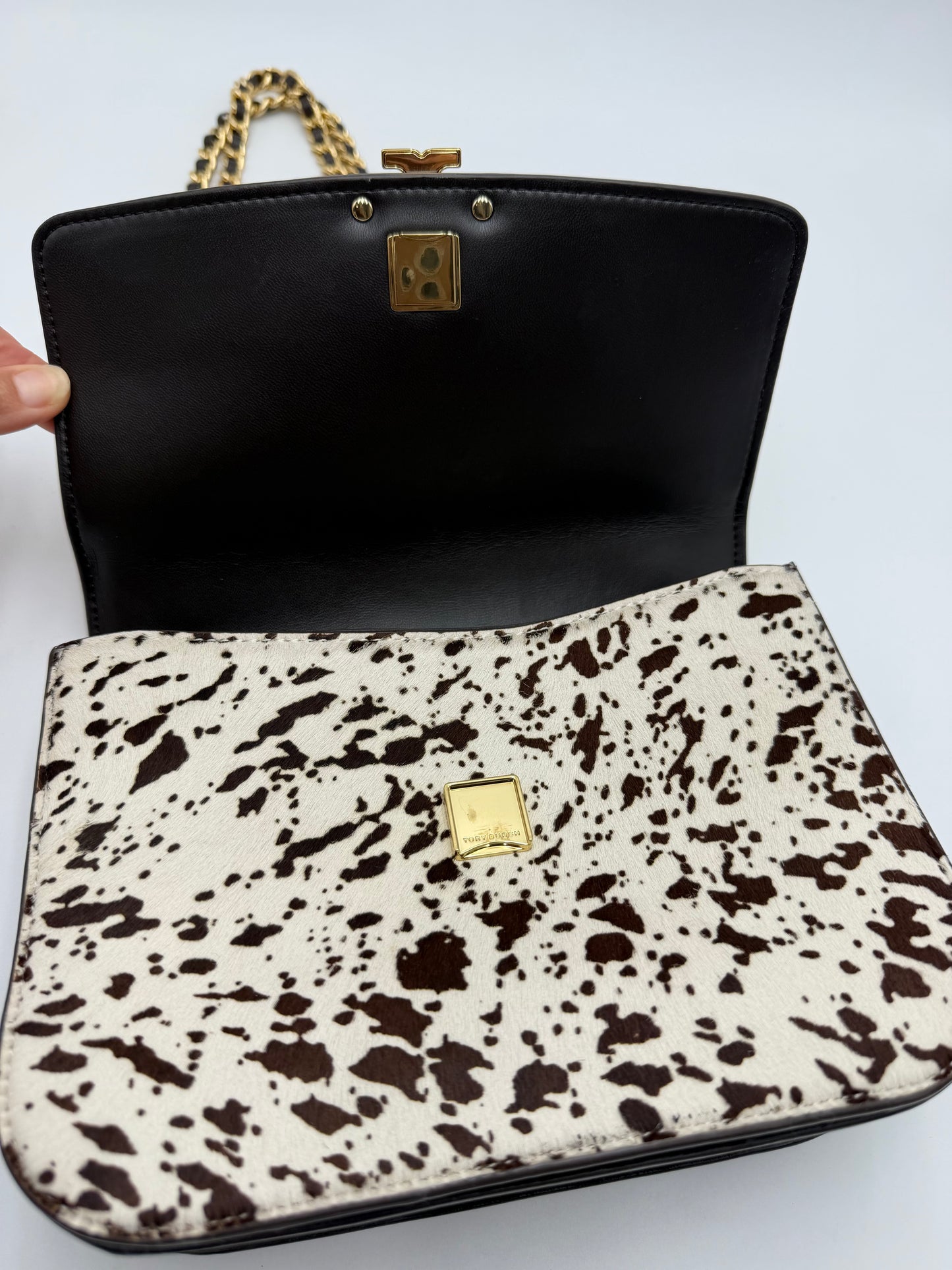 Tory Burch Britten Calf Hair 2 Way