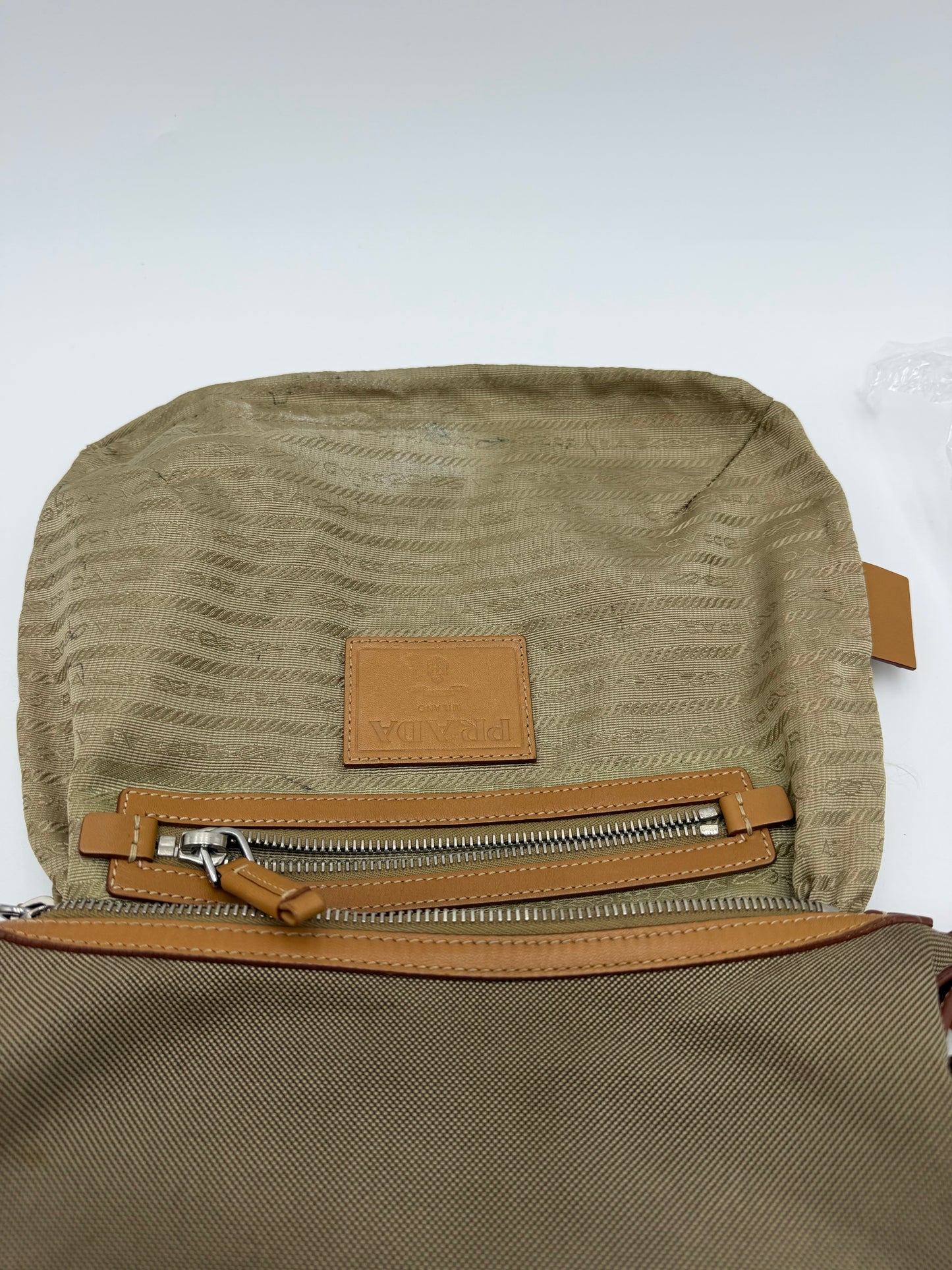 Prada Logo Jacquard Crossbody