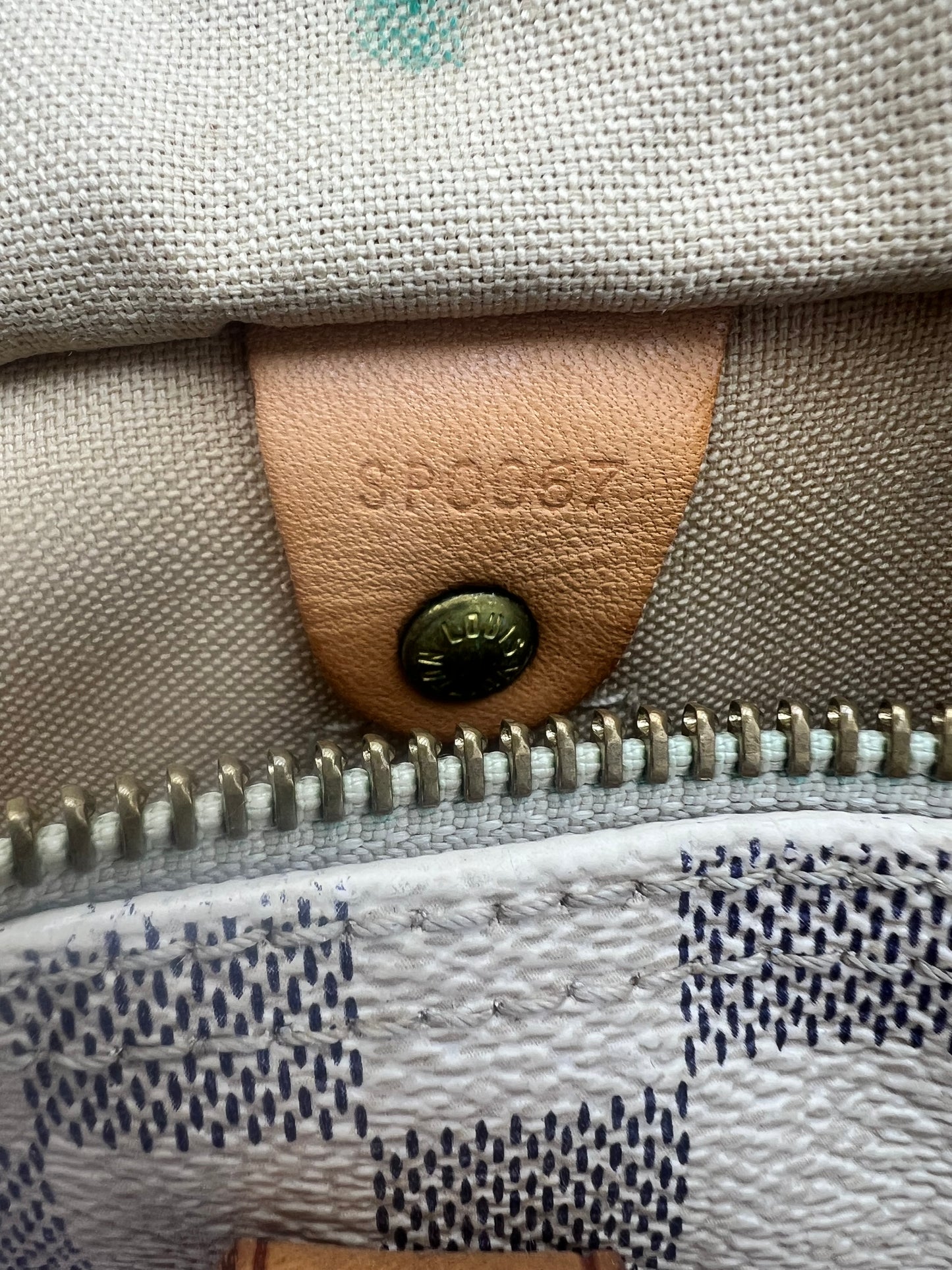 Louis Vuitton Speedy 30 Damier Azure