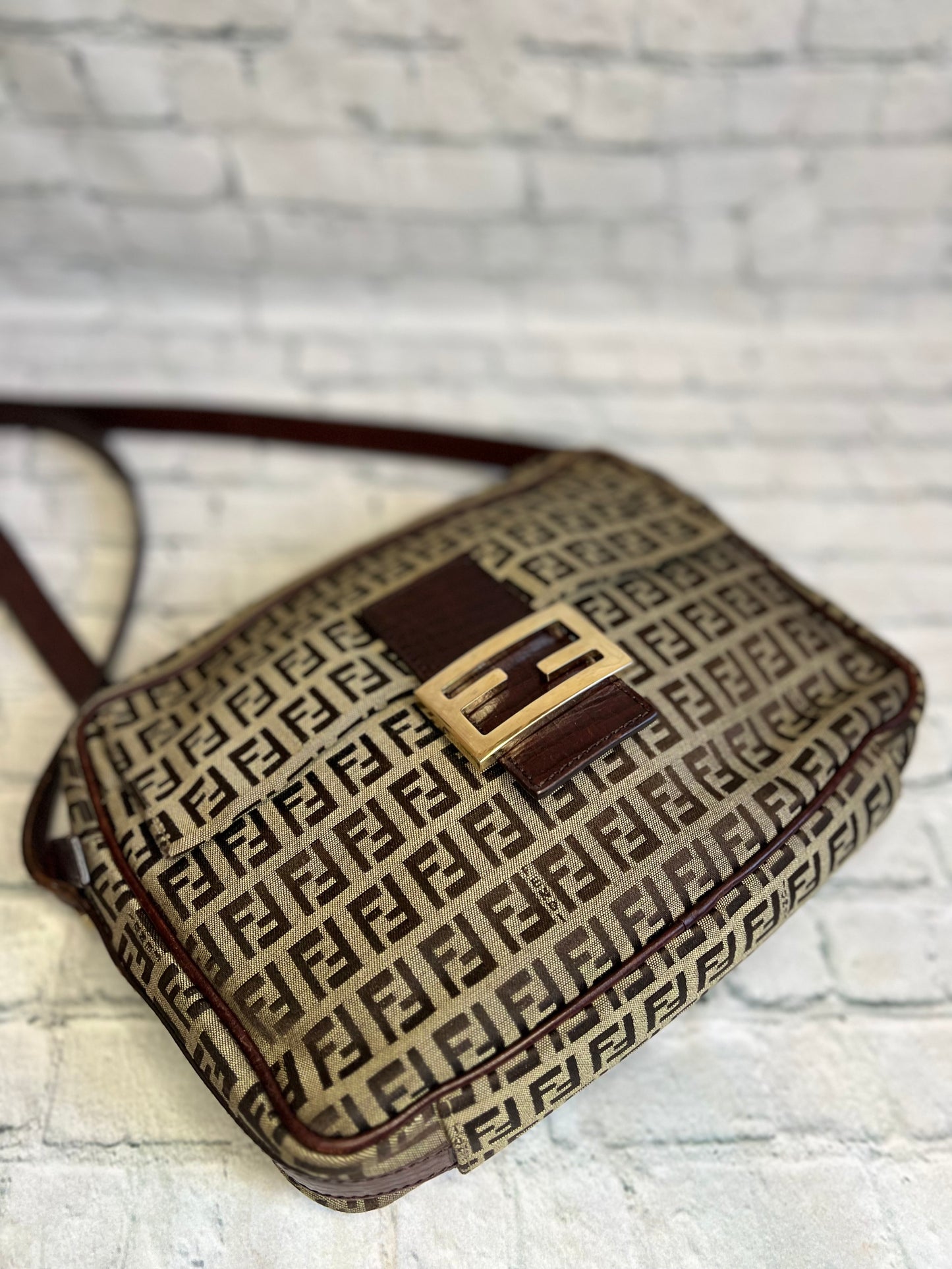 Fendi Monogram Buckle Bag