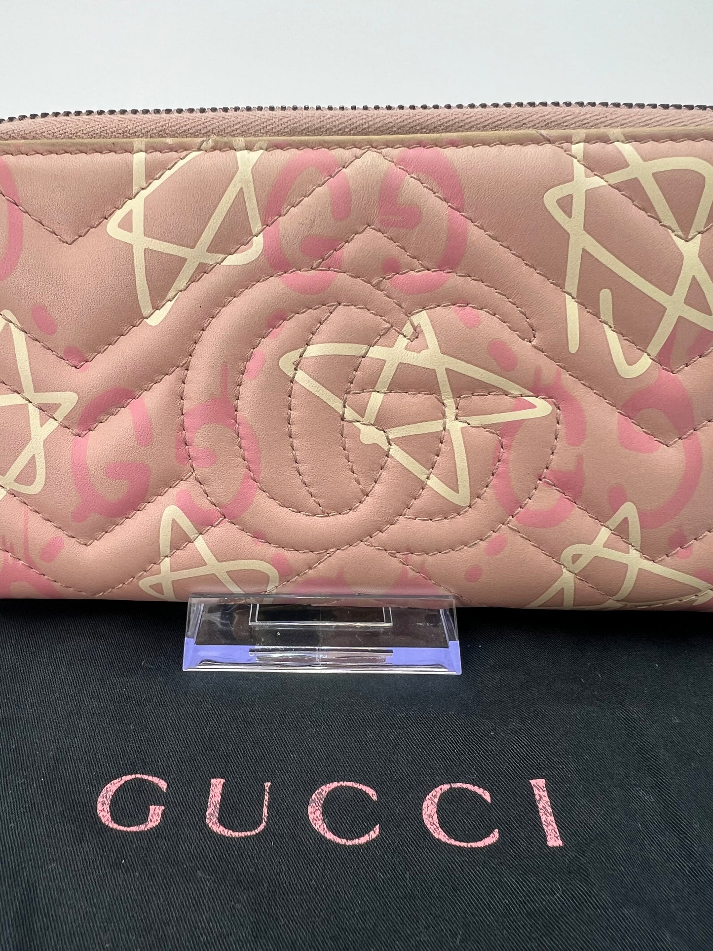 GucciGhost Pink Star Wallet