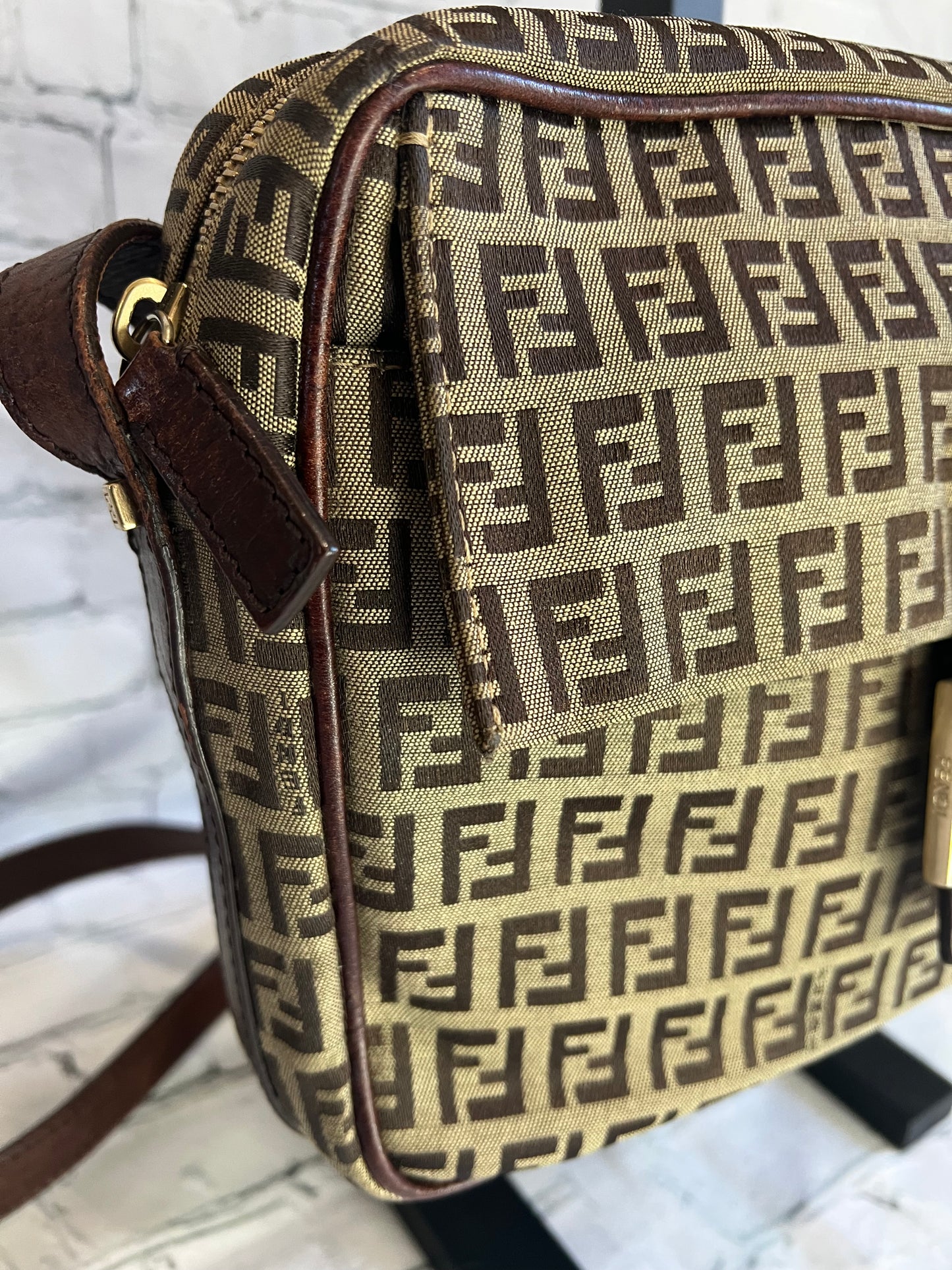 Fendi Monogram Buckle Bag