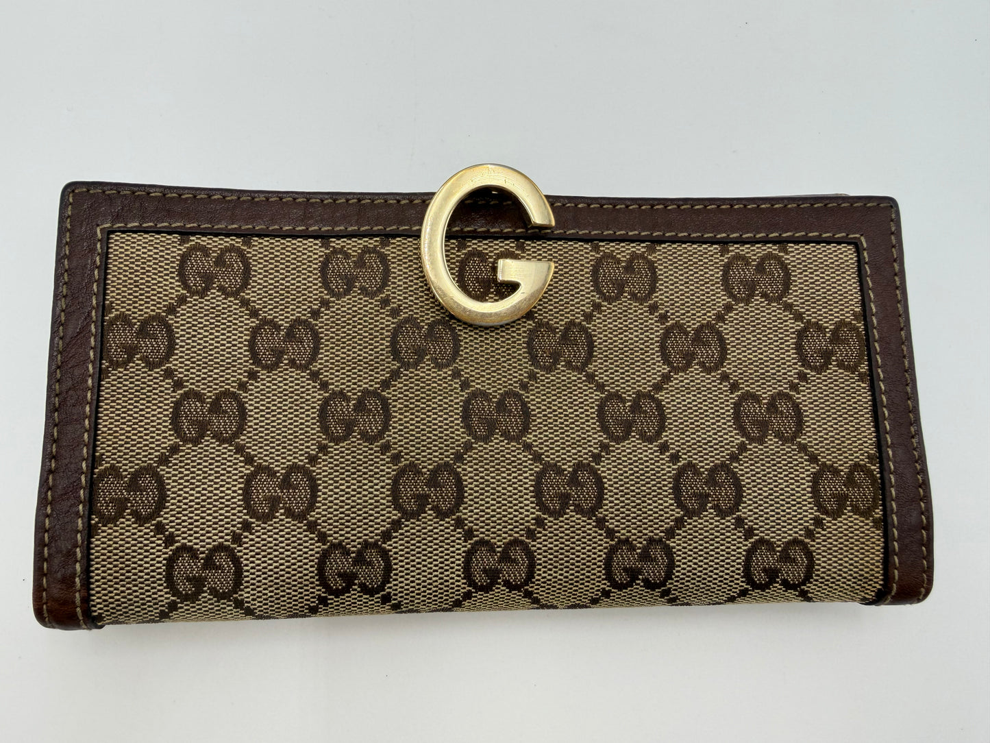 Gucci Monogram G-Clasp Wallet