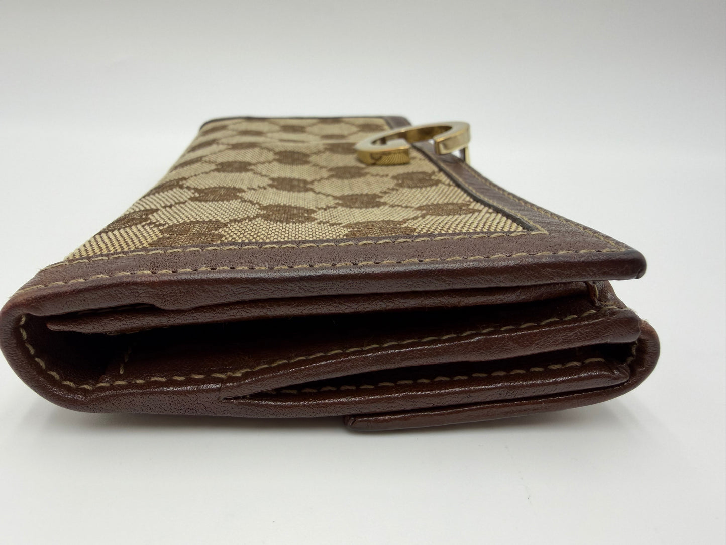Gucci Monogram G-Clasp Wallet
