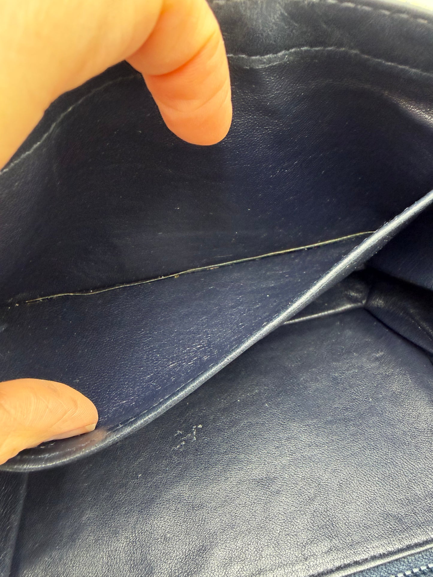 Gucci Navy Monogram Handbag