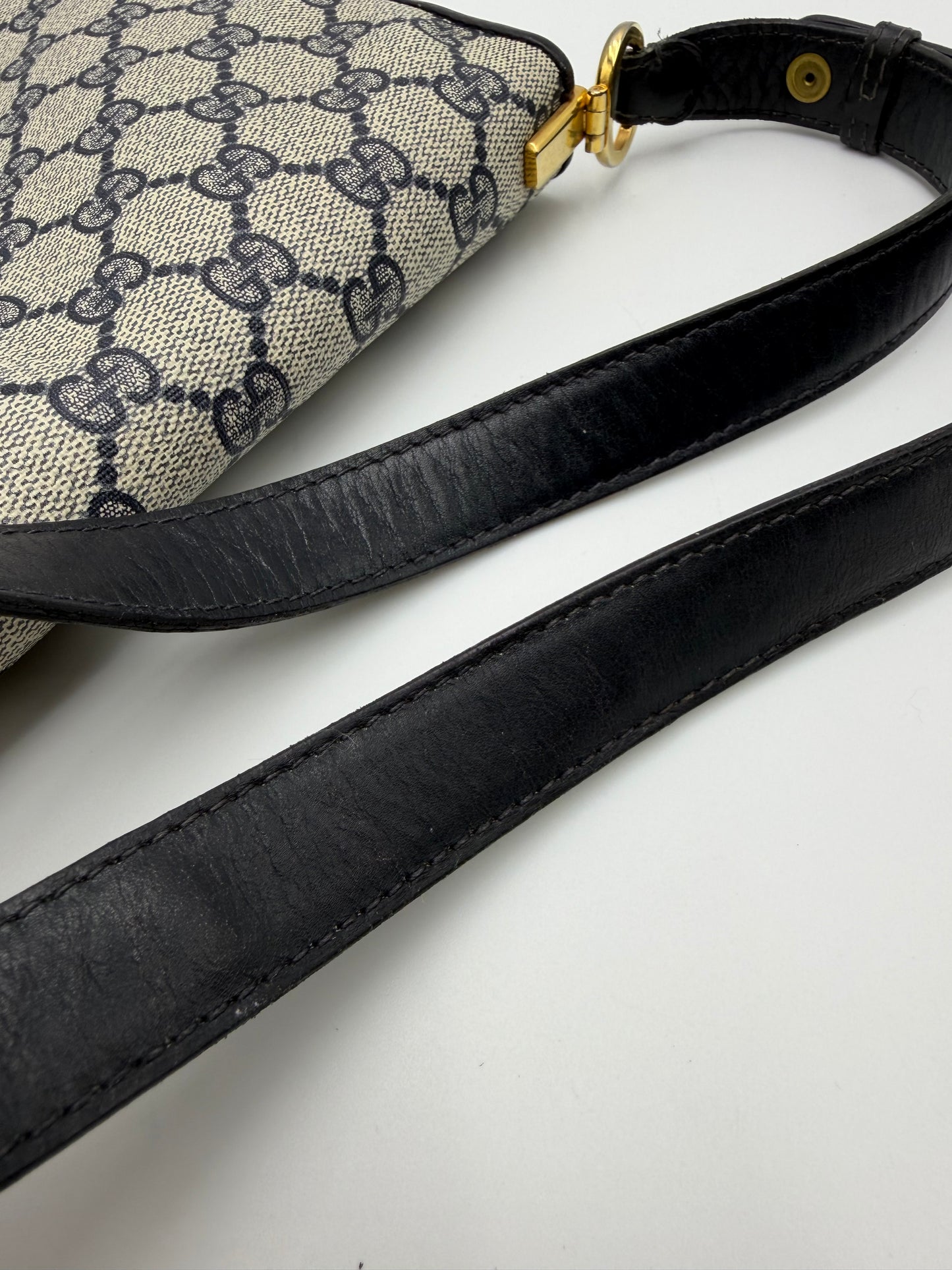 Gucci Navy Monogram Handbag