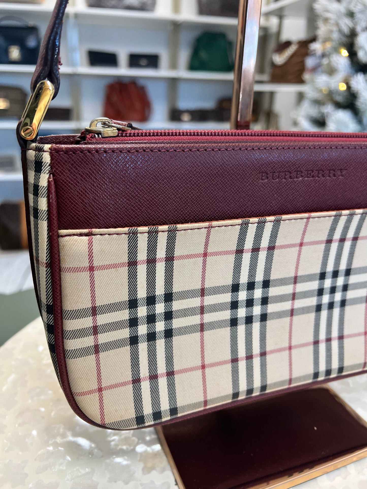 Burberry Nova Check Shoulder Bag