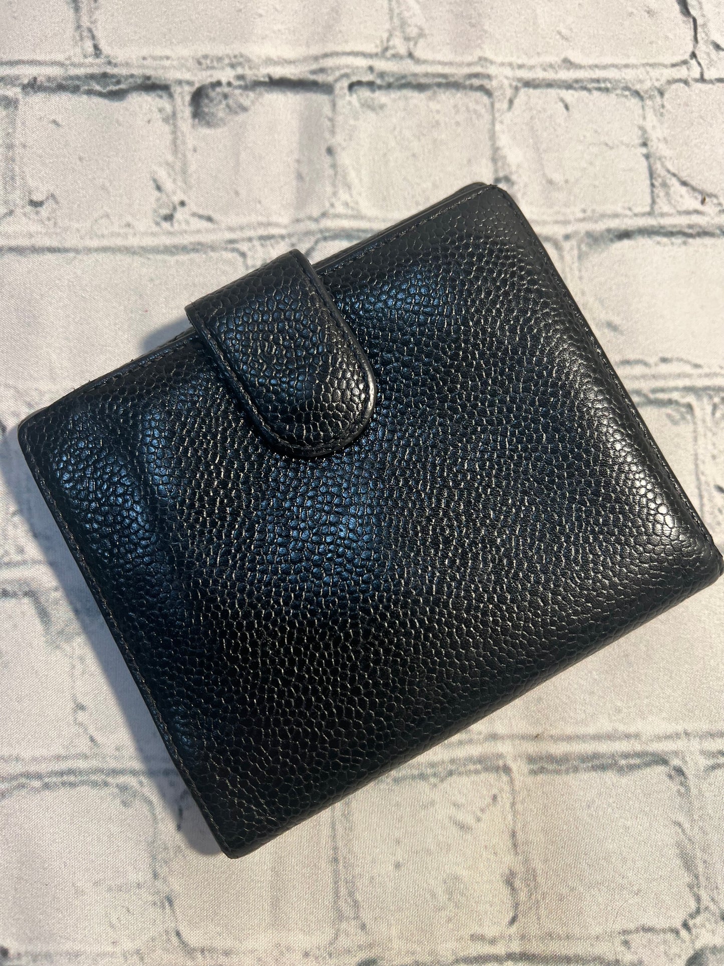 Chanel Compact Wallet Caviar Calfskin