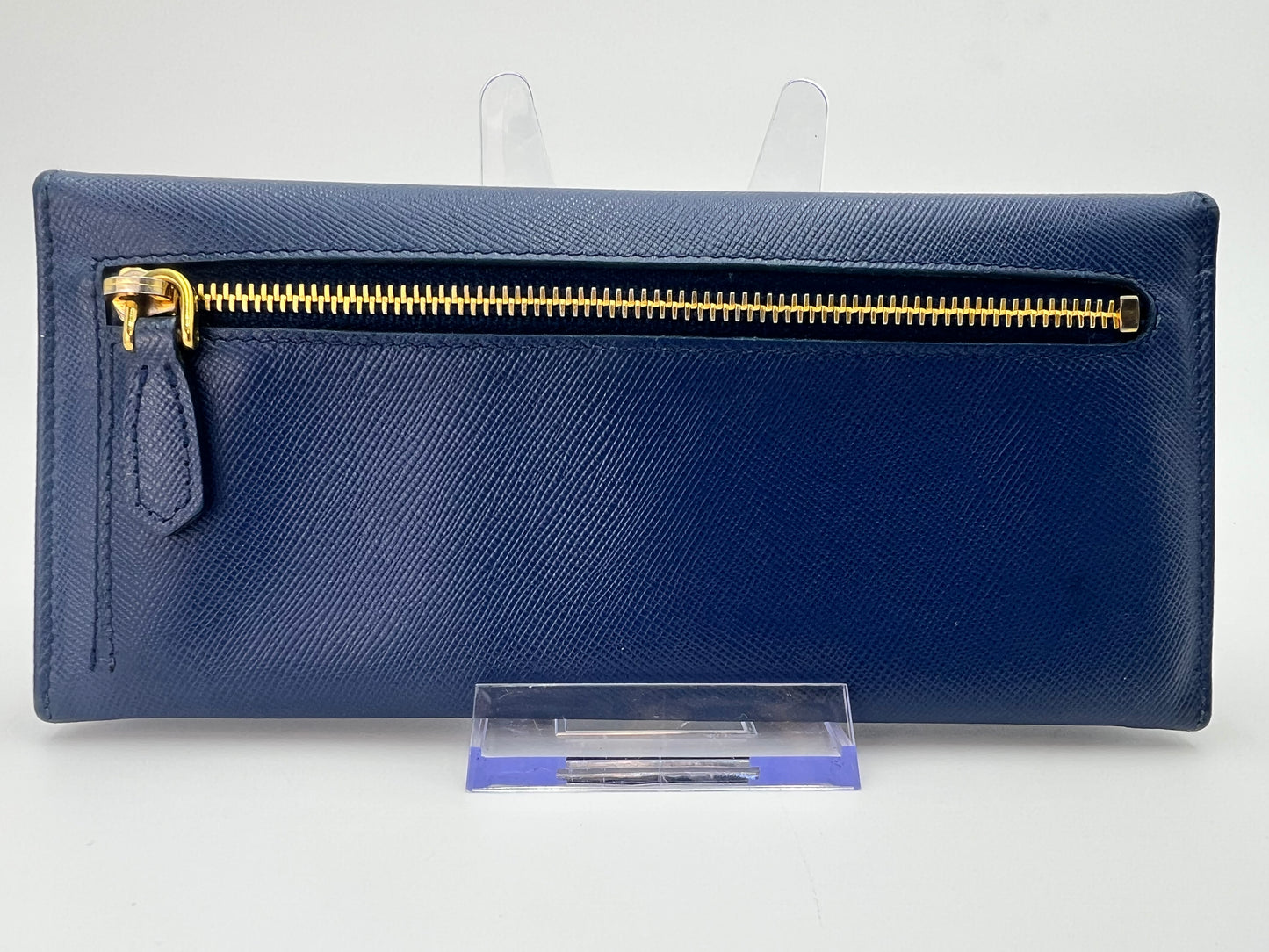 Prada Saffiano Blue Multicolor Wallet
