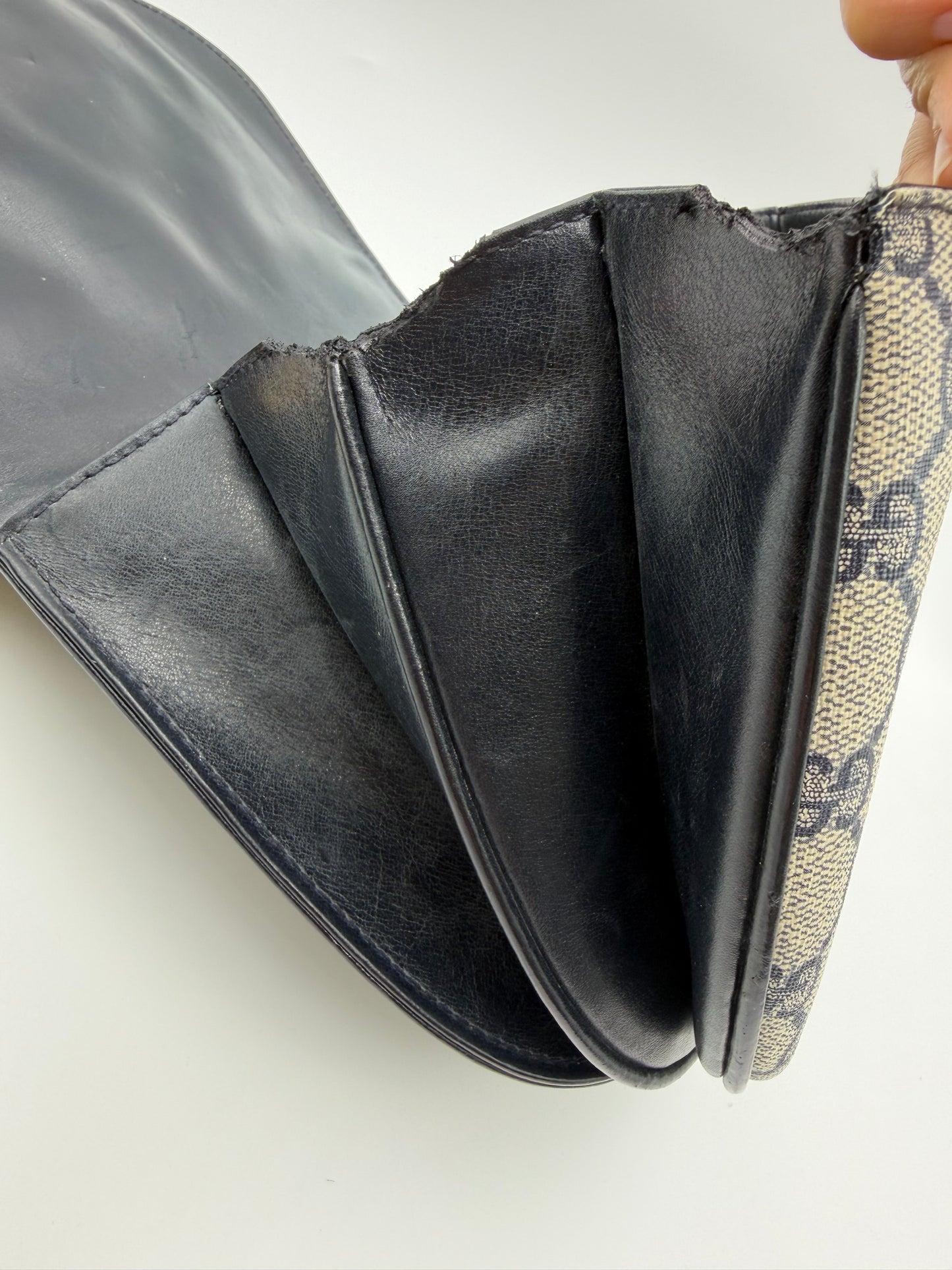 Gucci Navy Monogram Handbag