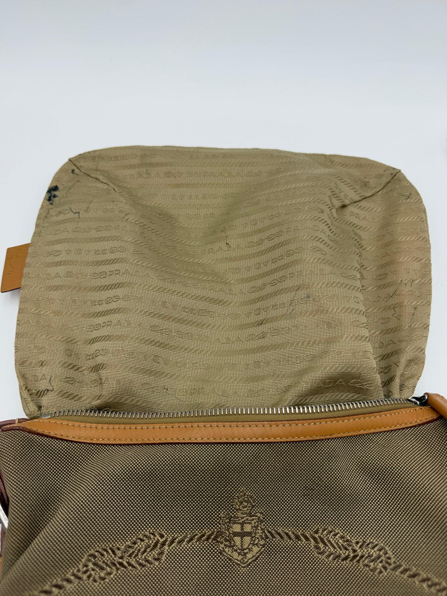 Prada Logo Jacquard Crossbody