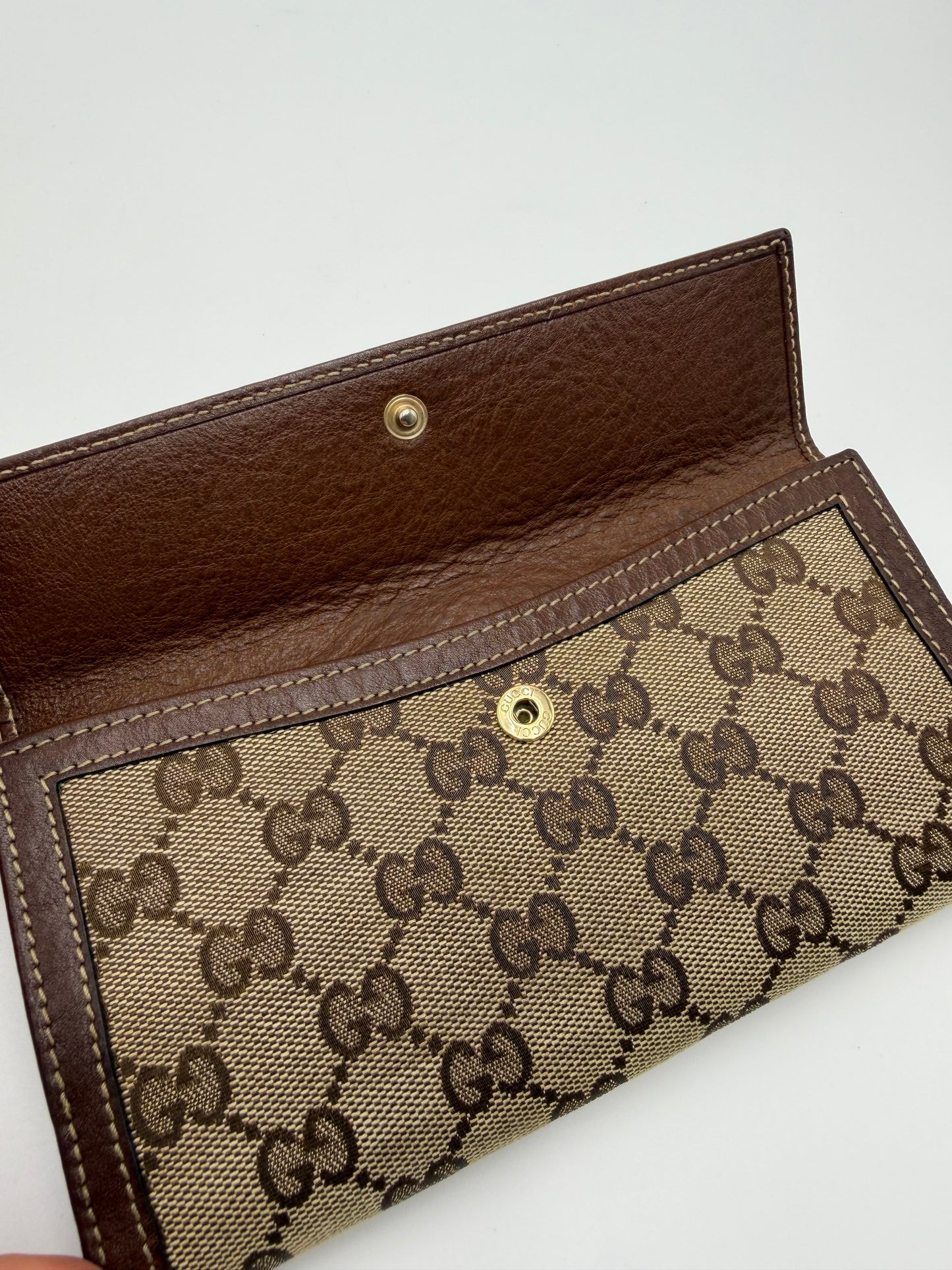 Gucci Monogram G-Clasp Wallet