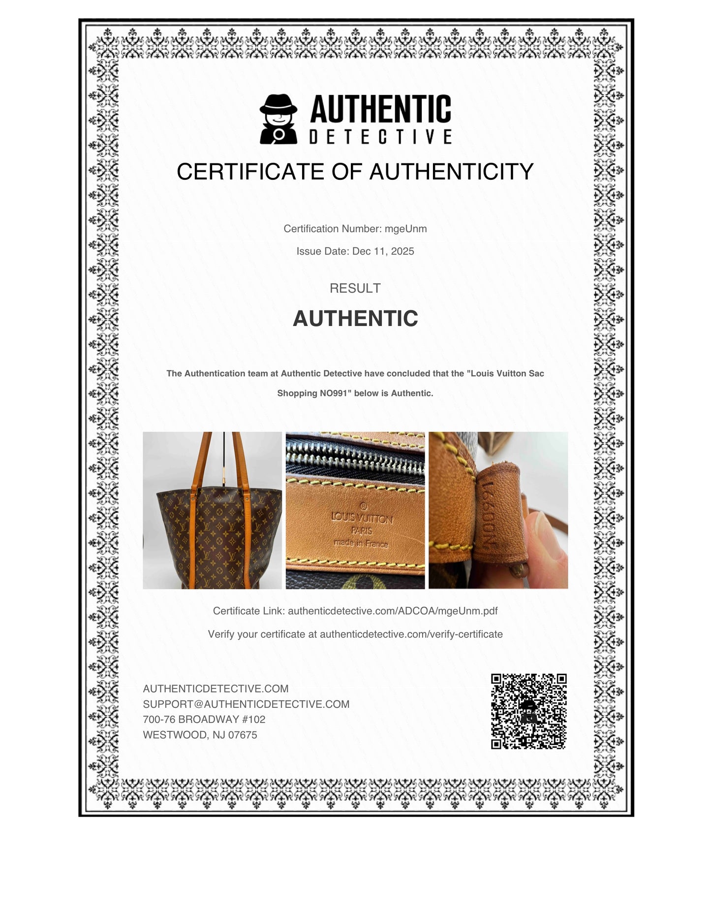 Louis Vuitton Sac Shopping Tote